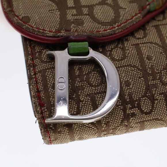 Dior Rasta Saddle Wallet Trotter Monogram Canvas and Leather Print Y2K Galliano - Picture 6 of 12